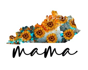 ky png, sublimation design, png, kentucky, clip art, svg, printable, sublimation download, ky designs, sublimation, sunflower, western, mama
