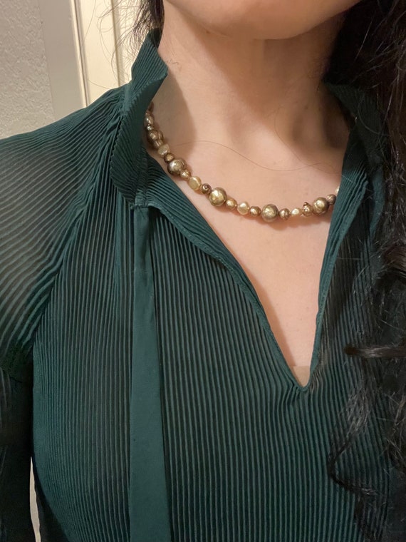 Elegant freshwater cultured pearl necklace - image 5