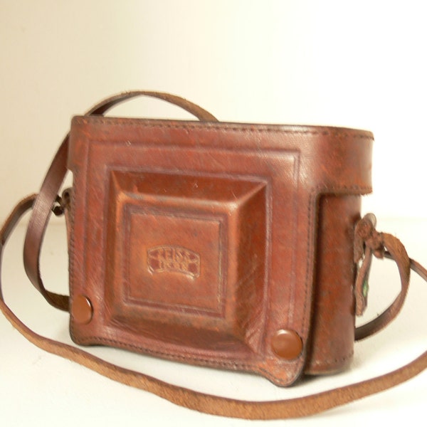 REDUCED Vintage 1920's Carl Zeiss Ikon Wrap Around Camera Case