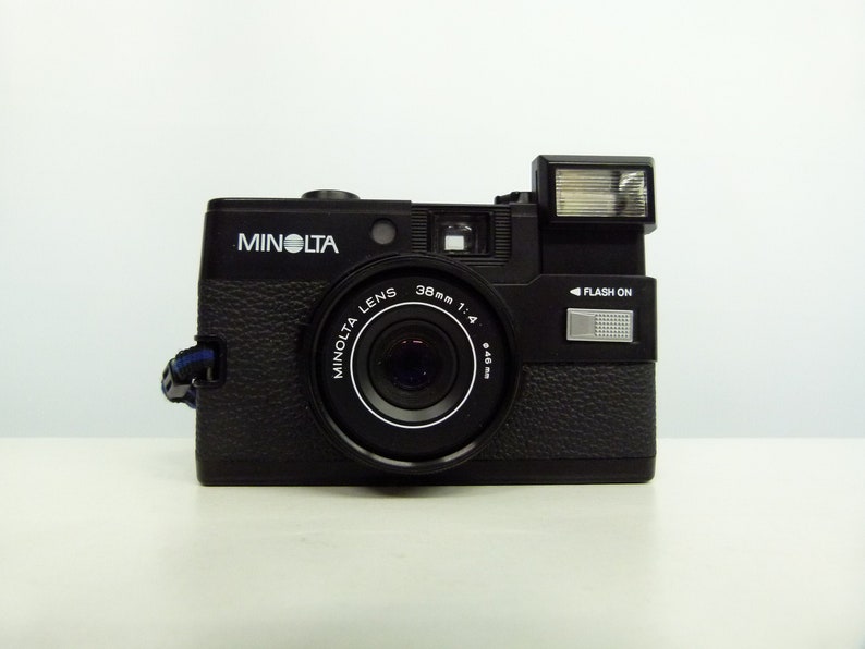 Retro 1980s Minolta Hi Matic Gf Very Retro With Case Manual Ideal For Beginner 5 35mm Pact Camera Cameras Craft Supplies Tools Kromasol 