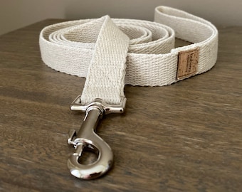Super Soft Hemp Clip Lead - Silver