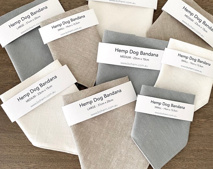 Featured listing image: Hemp Dog Bandanas