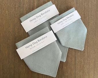 Hemp Dog Bandana - Sage Grey
