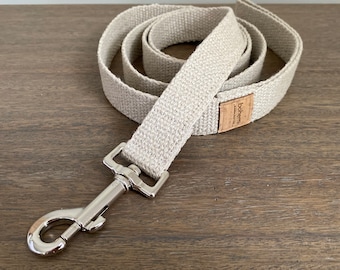 Organic Hemp Clip Lead - Silver