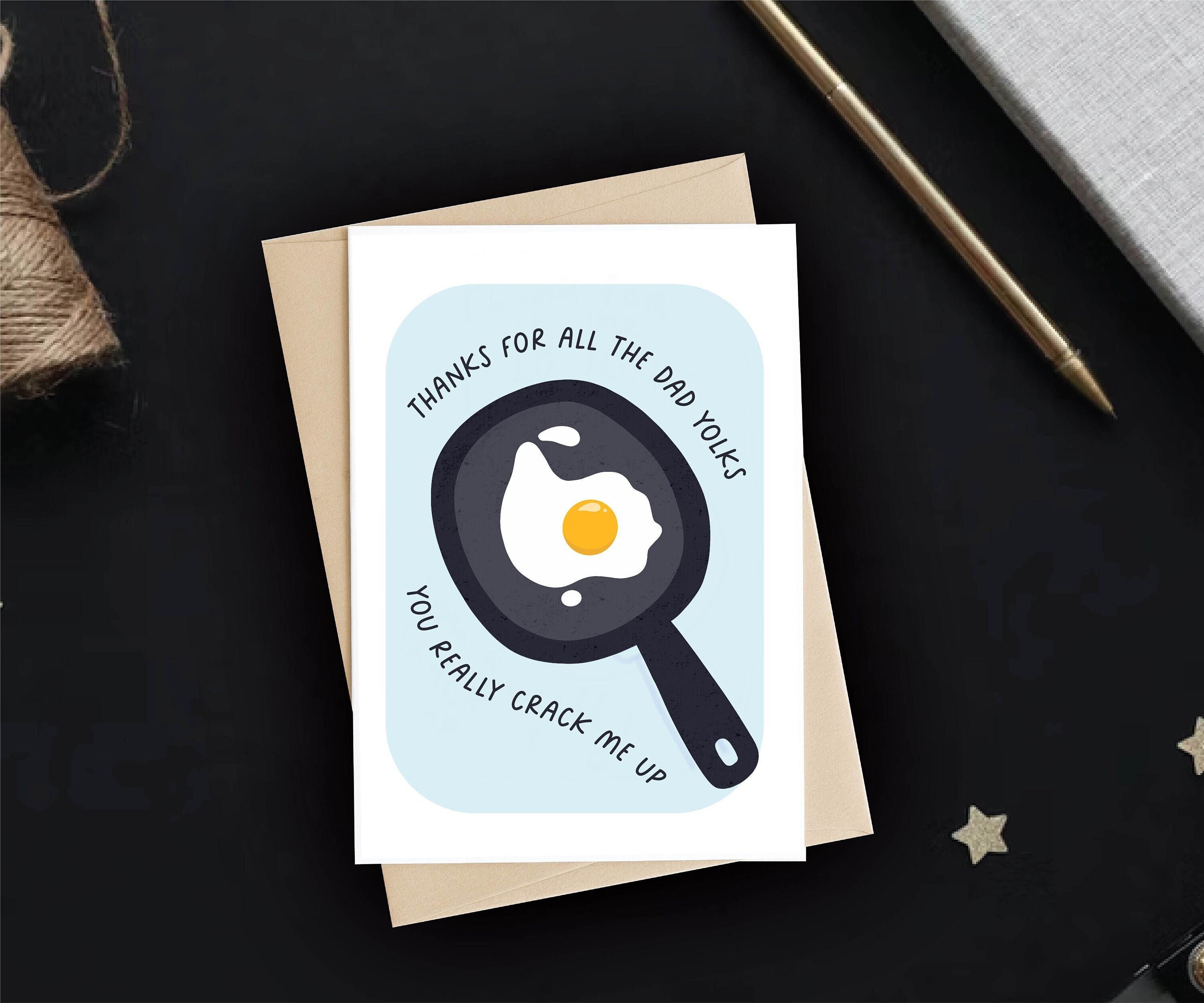 Thanks for All the Dad Yolks Father's Day Card Funny Etsy Australia