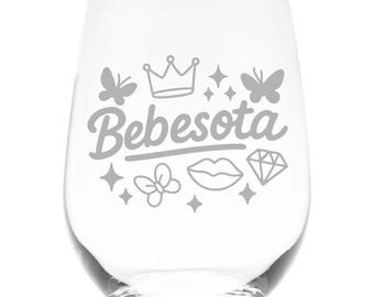 Bebesota Stemless Wine Glass, 17 oz