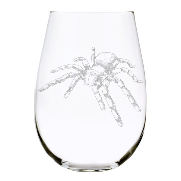 Tarantula  stemless wine glass, 17 oz.