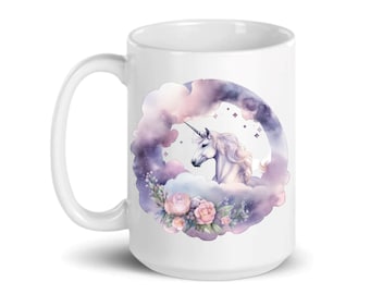 Unicorn Ceramic Coffee Mug - 15 oz