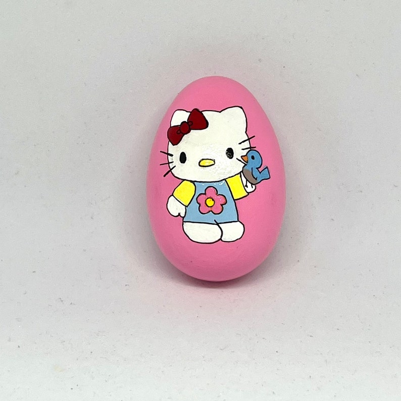 Hello Kitty Easter egg wooden 2.5 image 2