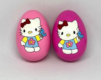 Hello Kitty Easter egg wooden 2.5”