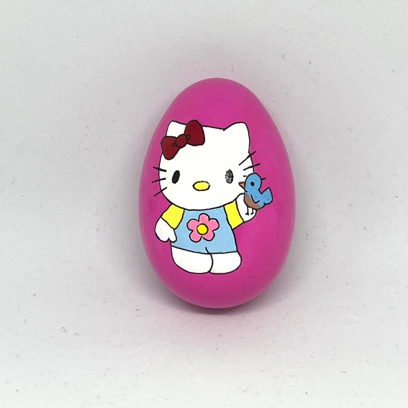 Hello Kitty Easter egg wooden 2.5 image 3
