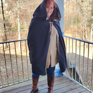 Flannel Cape with Hood