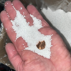 10 Gallons of Styrofoam Filler Beads Aprox. 1.5 mm. and Smaller. Smallest Beads on Etsy!