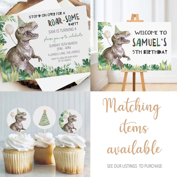 Celebrate with Cake!: Cute Dinosaur customised Cupcakes