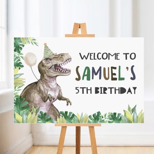 Dinosaur Birthday Party Poster Digital Download Dinosaur Party Dinosaur Party decor