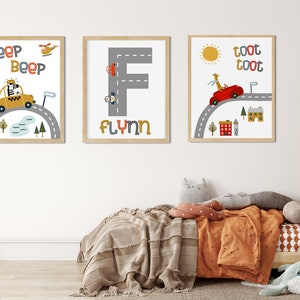 JUNGLE ANIMALS Wall Art / Transport Animal Art Print / Digital Files / Choice of sizes / Kids Wall Art / Nursery Wall / Personalised Art