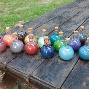 Color Changing Potion Gift Halloween decor Nerdy DnD Ren Faire Cosplay Accessory/DECOR (round bottle)