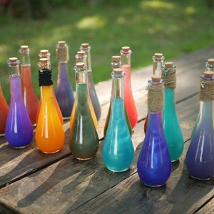 Colorshift Potion DnD Decor Nerdy Halloween Gift *interactive* Cosplay Accessory/DECOR (teardrop bottle)