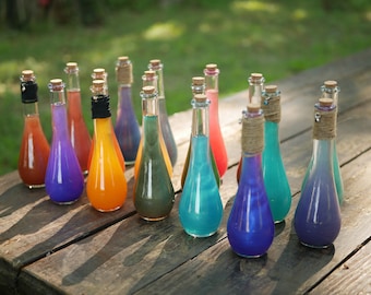 Colorshift Potion DnD Decor Nerdy Halloween Gift *interactive* Cosplay Accessory/DECOR (teardrop bottle)