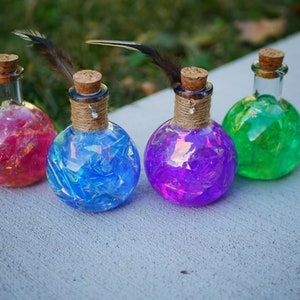 Holographic Magic Fairy Sparkle Potion Decor Halloween Cosplay Gift