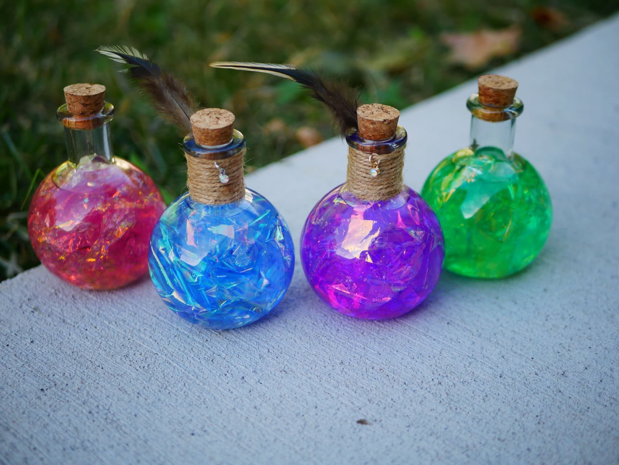 Holographic Magic Fairy Sparkle Potion Decor Christmas Cosplay Gift