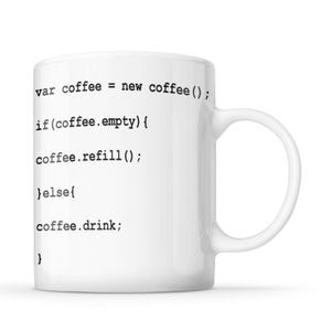 Coffee Code Mug Funny Programmer Gift Software Developer