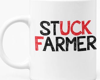 Stuck Farmer (Red) - Keir Starmer Labour Uk Politics Farming - Mug