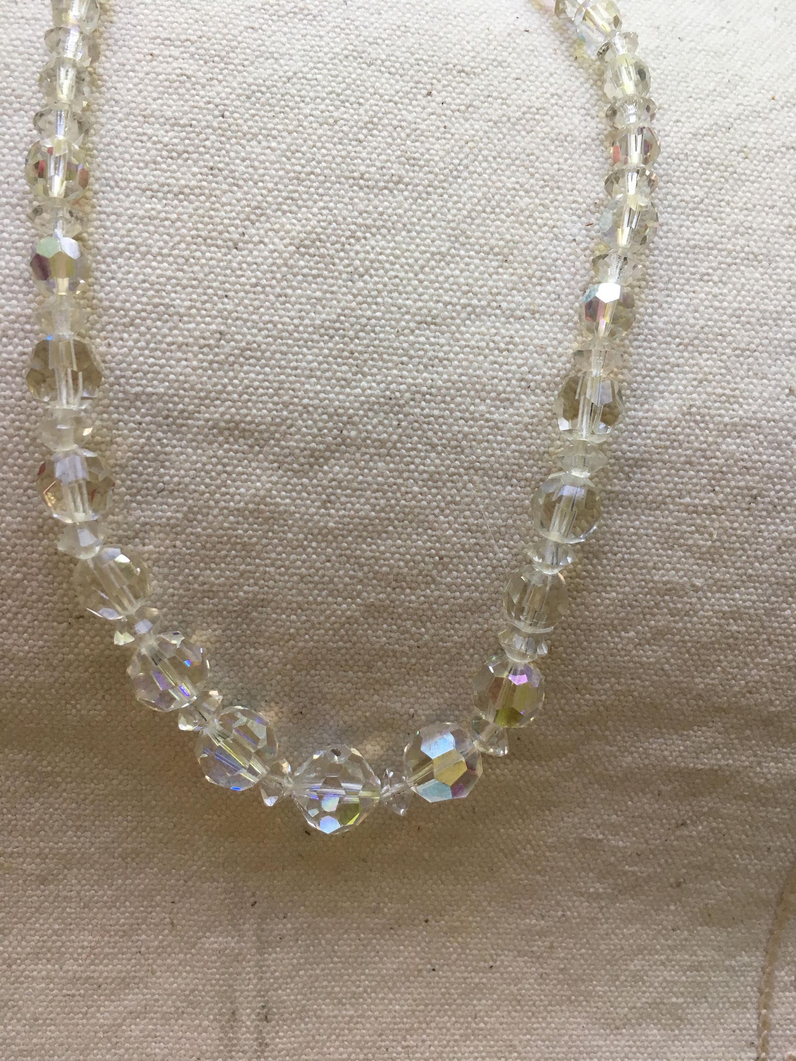 Glass Bead Necklace Teenage Girl Vintage Glass Bead Necklace Etsy