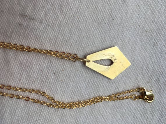Cloisonne pendant necklace ,small white cloisonne… - image 5