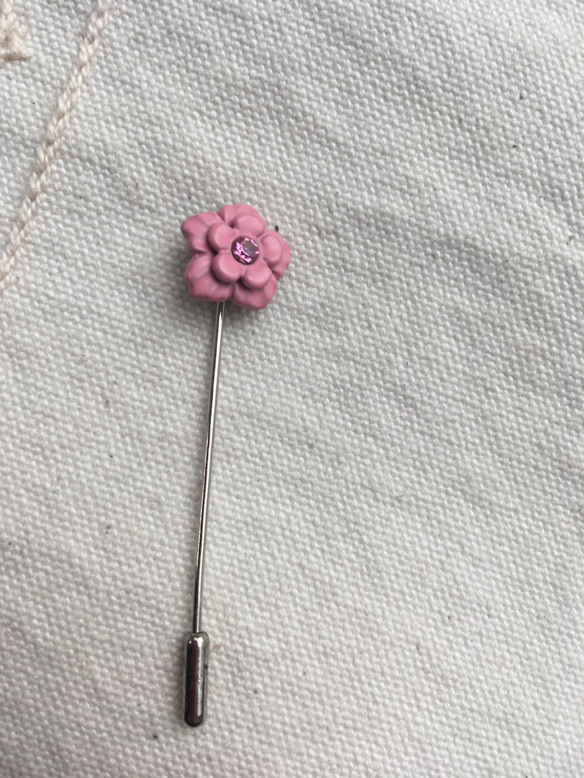 Stick Pin Vintage Hat Pin Flower Stick Pin Pink Stick Pin - Etsy