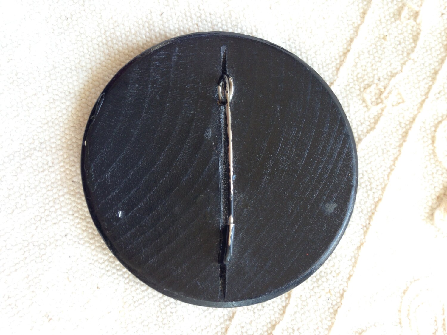 Vintage Painted Wood Brooch Painted Wood Brooch Pin Painted Etsy