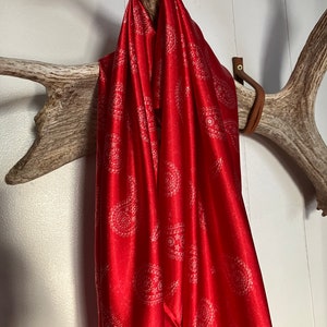 Red Paisley Wild rag/ Cowboy scarf