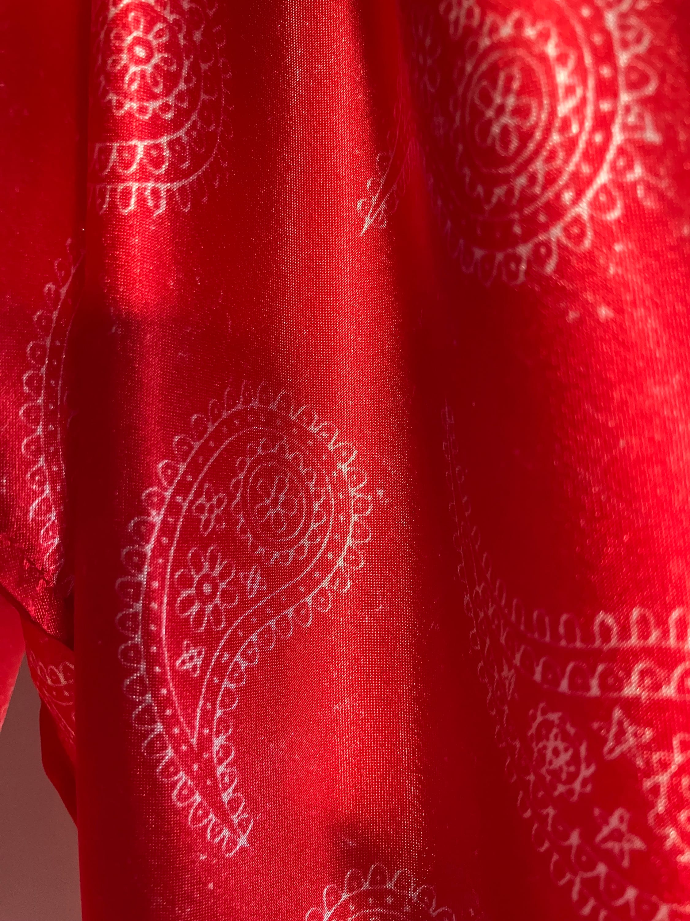 Red Paisley Wild Rag/ Cowboy Scarf - Etsy