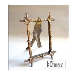 OLD FRAME TO STAND; Art Nouveau Photo Frame, Brass Frame, Old 1900s/20s, Antique French Work.