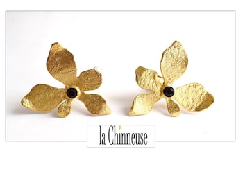 Boucles D'oreilles Clips Vintage Sidney Carron - Made In France, Occasion En Excellent état