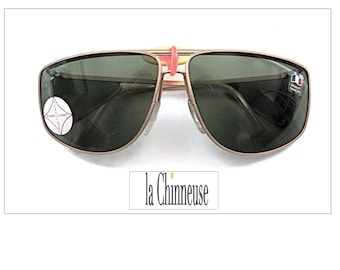 LUNETTES De SOLEIL VINTAGE; Sunglasses modèle Aviator; Vintage Années 70/80; Pour Homme; Collectibles; fabrication Française.