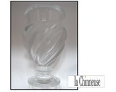 VINTAGE VASE LALIQUE Art Deco Style Lalique Vase Vintage Made in France Collectible Cristal Lalique.