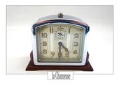 VINTAGE JAZ AWAKENING Art Deco awakening 1930s Chromé and Bakelite Metal Awakening Collectible French manufacturing Vintage decoration.