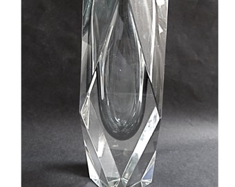 ムラーノガラスの花瓶。ガラスアート、1960 年代の 20 世紀の工芸品