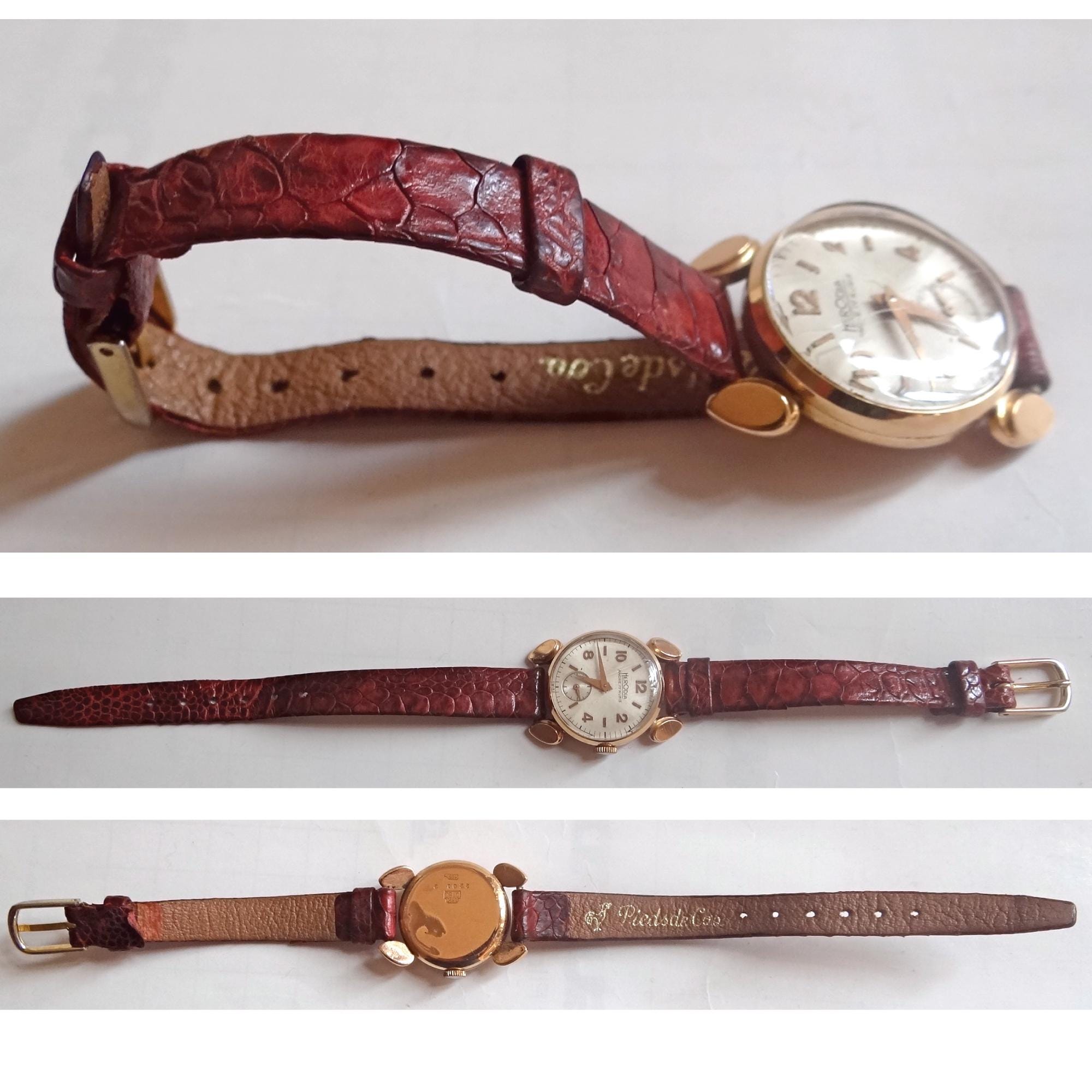 HERODIA Women's Wristwatch; 18 Carat Gold Case, Vintage Swiss