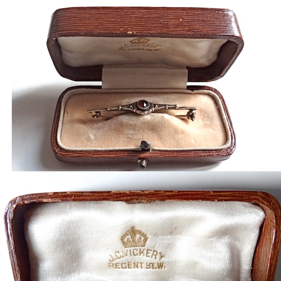 Petit écrin Ancien En Cuir Du 19e Siècle, Parfait Pour Ranger Vos Broches Et épingles De Collection