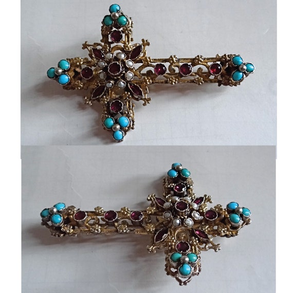 ANCIENT AUSTRO-HUNGARIAN Brooch; Rare Brooch in V… - image 2