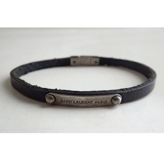 YVES SAINT LAURENT Bracelet; Leather Bracelet; for Him