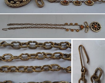 Collier Vintage Années 50 Henry Perichon - Style Mérovingien Rare - Bronze
