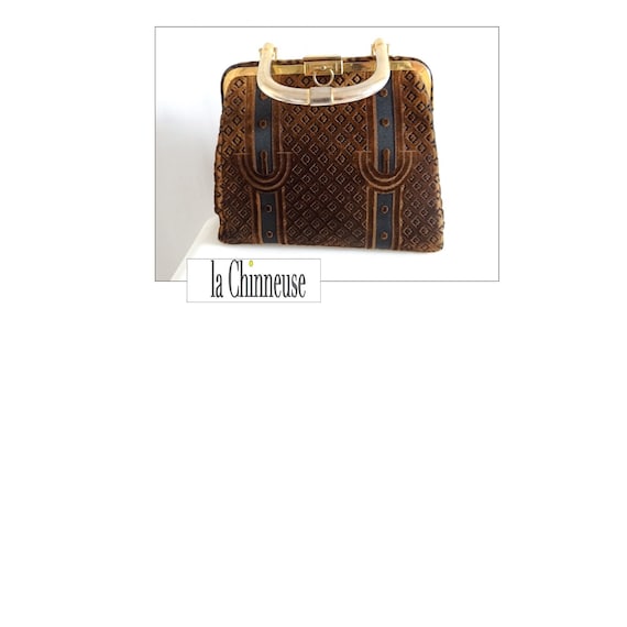 ROBERTA Di CAMERINO BAG, Vintage Rare Handbag Signed R Di Camerino 