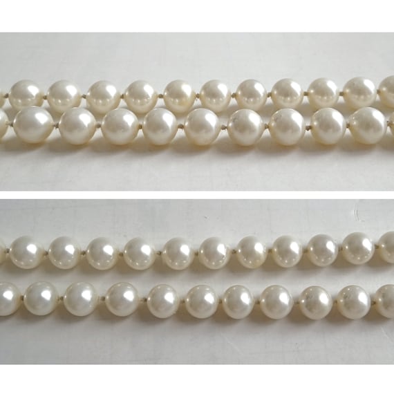 CHRISTIAN DIOR NECKLACE; Fancy pearl long necklac… - image 5