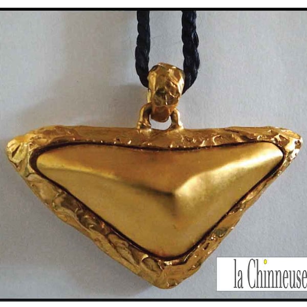 LANCÔME Collier; Collier Pendentif Trésor de Lancôme; Vintage Années 80; Collier Couture; Pour Elle; Collectible; Bijou Français Signé.