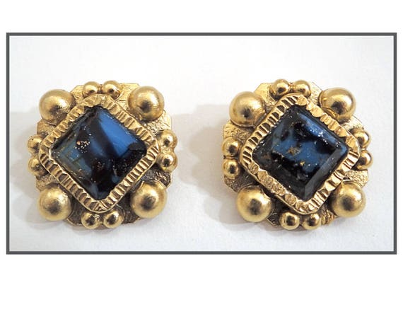 HENRY Signed Earrings; Vintage Henry Perichon Ear… - image 9