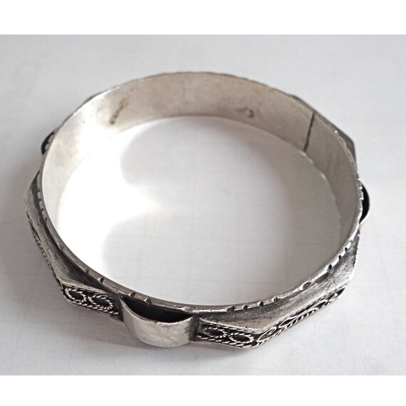 Bracelet en cuivre berbère juif marocain antique avec