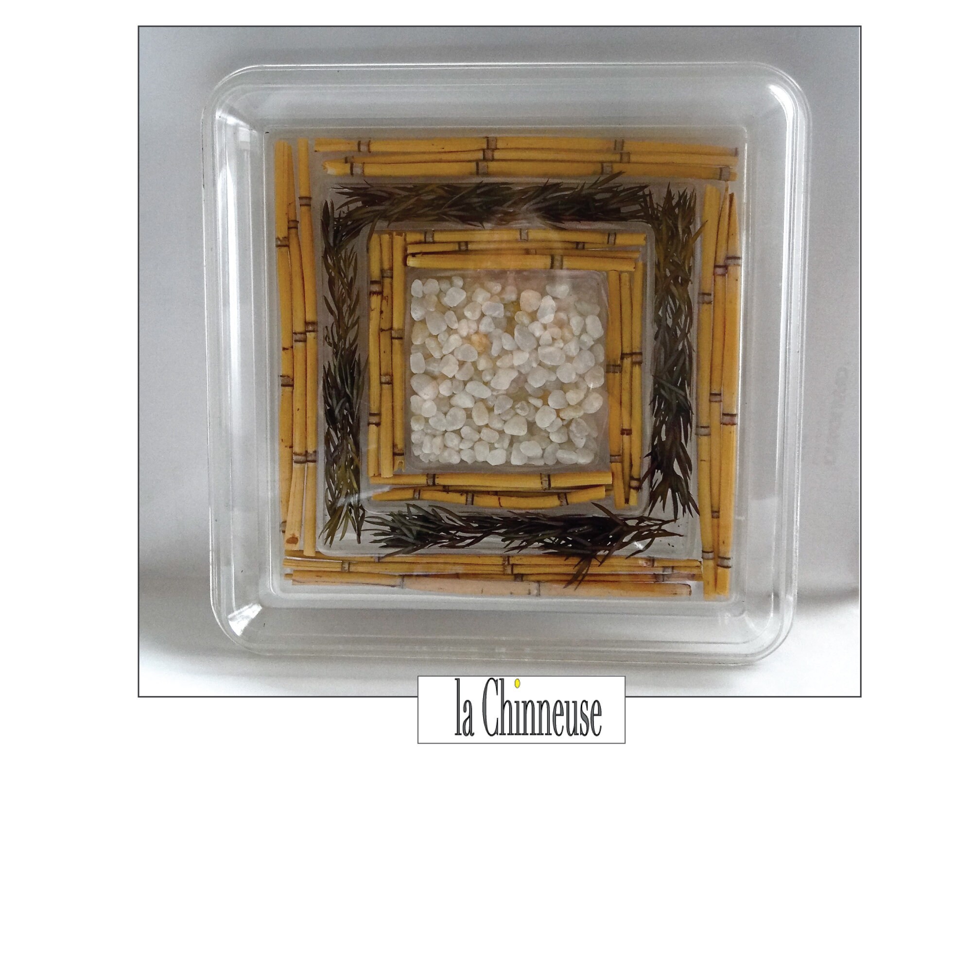 Vintage plateau En Lucite;